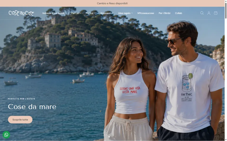 Cose su Cose website built by REGICODE