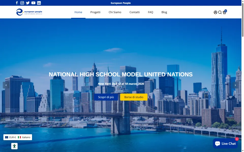 European People website built by REGICODE