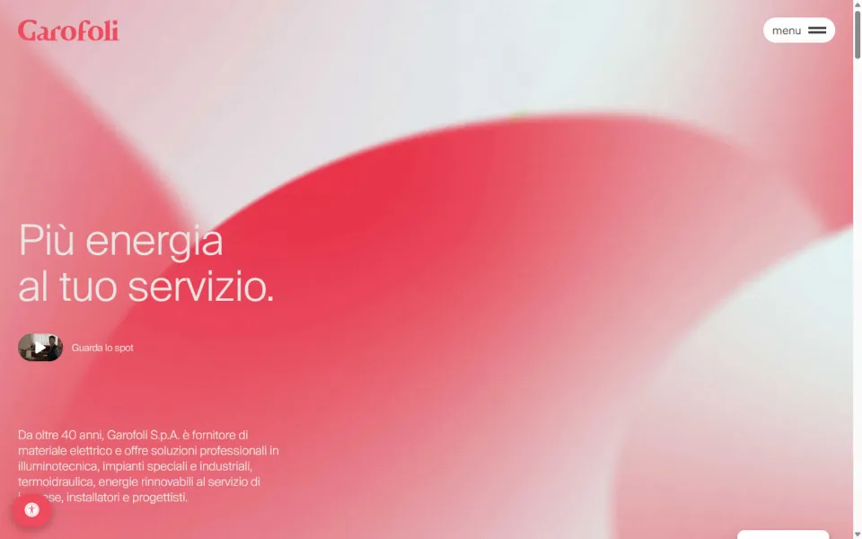 Garofoli SpA website built by REGICODE